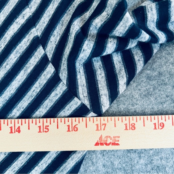 MAX EDITION Striped Dress / Tunic Navy Blue Grey Size Small NWT - Picture 6 of 9